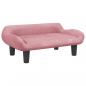 Preview: Hundebett Rosa 70x40x24 cm Samt