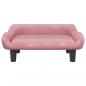 Preview: Hundebett Rosa 70x40x24 cm Samt