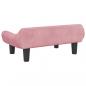 Preview: Hundebett Rosa 70x40x24 cm Samt