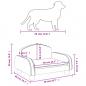 Preview: Hundebett Hellgrau 50x40x30 cm Stoff