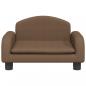 Preview: Hundebett Braun 50x40x30 cm Stoff