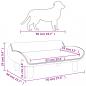 Preview: Hundebett Hellgrau 70x40x24 cm Samt