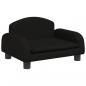 Preview: Hundebett Schwarz 50x40x30 cm Stoff