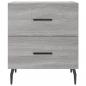 Preview: Nachttische 2 Stk. Grau Sonoma 40x35x47,5 cm Holzwerkstoff