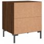 Preview: Nachttische 2Stk. Braun Eichen-Optik 40x35x47,5cm Holzwerkstoff