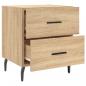 Preview: Nachttische 2 Stk. Sonoma-Eiche 40x35x47,5 cm Holzwerkstoff