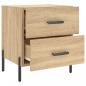 Preview: Nachttische 2 Stk. Sonoma-Eiche 40x35x47,5 cm Holzwerkstoff