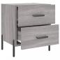 Preview: Nachttische 2 Stk. Grau Sonoma 40x35x47,5 cm Holzwerkstoff