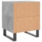 Preview: Nachttische 2 Stk. Betongrau 40x35x47,5 cm Holzwerkstoff