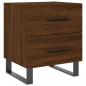 Preview: Nachttische 2Stk. Braun Eichen-Optik 40x35x47,5cm Holzwerkstoff