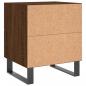 Preview: Nachttische 2Stk. Braun Eichen-Optik 40x35x47,5cm Holzwerkstoff