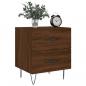 Preview: Nachttische 2Stk. Braun Eichen-Optik 40x35x47,5cm Holzwerkstoff