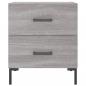 Preview: Nachttische 2 Stk. Grau Sonoma 40x35x47,5 cm Holzwerkstoff