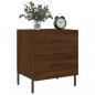 Preview: Nachttische 2Stk. Braun Eichen-Optik 40x35x47,5cm Holzwerkstoff