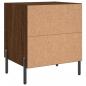 Preview: Nachttische 2Stk. Braun Eichen-Optik 40x35x47,5cm Holzwerkstoff