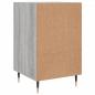 Preview: Nachttisch Grau Sonoma 40x40x66 cm Holzwerkstoff