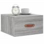 Preview: Wand-Nachttische 2 Stk. Grau Sonoma 35x35x20 cm