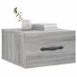 Preview: Wand-Nachttische 2 Stk. Grau Sonoma 35x35x20 cm