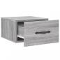 Preview: Wand-Nachttische 2 Stk. Grau Sonoma 35x35x20 cm