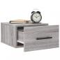 Preview: Wand-Nachttische 2 Stk. Grau Sonoma 35x35x20 cm