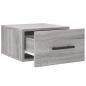 Preview: Wand-Nachttische 2 Stk. Grau Sonoma 35x35x20 cm