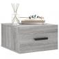 Preview: Wand-Nachttische 2 Stk. Grau Sonoma 35x35x20 cm