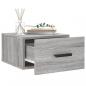 Preview: Wand-Nachttische 2 Stk. Grau Sonoma 35x35x20 cm