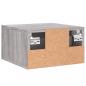 Preview: Wand-Nachttische 2 Stk. Grau Sonoma 35x35x20 cm