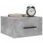 Preview: Wand-Nachttische 2 Stk. Betongrau 35x35x20 cm