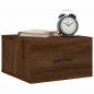 Preview: Wand-Nachttische 2 Stk. Braun Eichen-Optik 35x35x20 cm