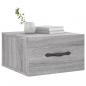 Preview: Wand-Nachttisch Grau Sonoma 35x35x20 cm