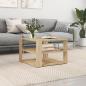 Preview: ARDEBO.de - Couchtisch Sonoma-Eiche 59,5x59,5x40 cm Holzwerkstoff