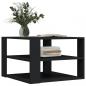 Preview: Couchtisch Schwarz 59,5x59,5x40 cm Holzwerkstoff