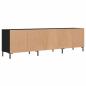 Preview: TV-Schrank Schwarz 150x30x44,5 cm Holzwerkstoff