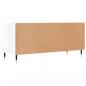 Preview: TV-Schrank Hochglanz-Weiß 100x34,5x44,5 cm Holzwerkstoff