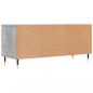 Preview: TV-Schrank Betongrau 100x34,5x44,5 cm Holzwerkstoff