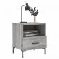 Preview: Nachttische 2 Stk. Grau Sonoma 40x35x47,5 cm Holzwerkstoff