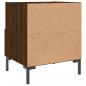 Preview: Nachttische 2Stk. Braun Eichen-Optik 40x35x47,5cm Holzwerkstoff