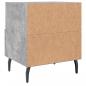 Preview: Nachttische 2 Stk. Betongrau 40x35x47,5 cm Holzwerkstoff