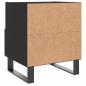 Preview: Nachttische 2 Stk. Schwarz 40x35x47,5 cm Holzwerkstoff