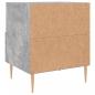 Preview: Nachttisch Betongrau 40x35x47,5 cm Holzwerkstoff