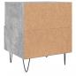 Preview: Nachttisch Betongrau 40x35x47,5 cm Holzwerkstoff