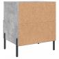 Preview: Nachttische 2 Stk. Betongrau 40x35x47,5 cm Holzwerkstoff