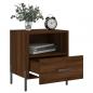 Preview: Nachttische 2Stk. Braun Eichen-Optik 40x35x47,5cm Holzwerkstoff