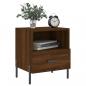 Preview: Nachttische 2Stk. Braun Eichen-Optik 40x35x47,5cm Holzwerkstoff