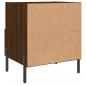 Preview: Nachttische 2Stk. Braun Eichen-Optik 40x35x47,5cm Holzwerkstoff