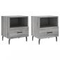 Preview: Nachttische 2 Stk. Grau Sonoma 40x35x47,5 cm Holzwerkstoff