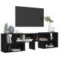 Preview: TV-Schrank Schwarz 149x30x52 cm Holzwerkstoff