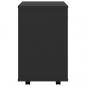 Preview: Rollschrank Schwarz 46x36x59 cm Holzwerkstoff