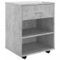 Preview: Rollschrank Betongrau 46x36x59 cm Holzwerkstoff